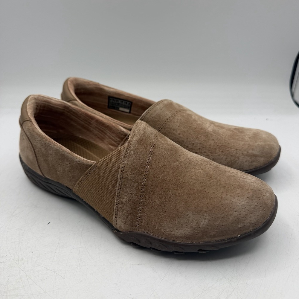 Skechers Breathe Easy Kindred Shoes Womens Sz 8 Desert Brown Slip On 100377/DSCH